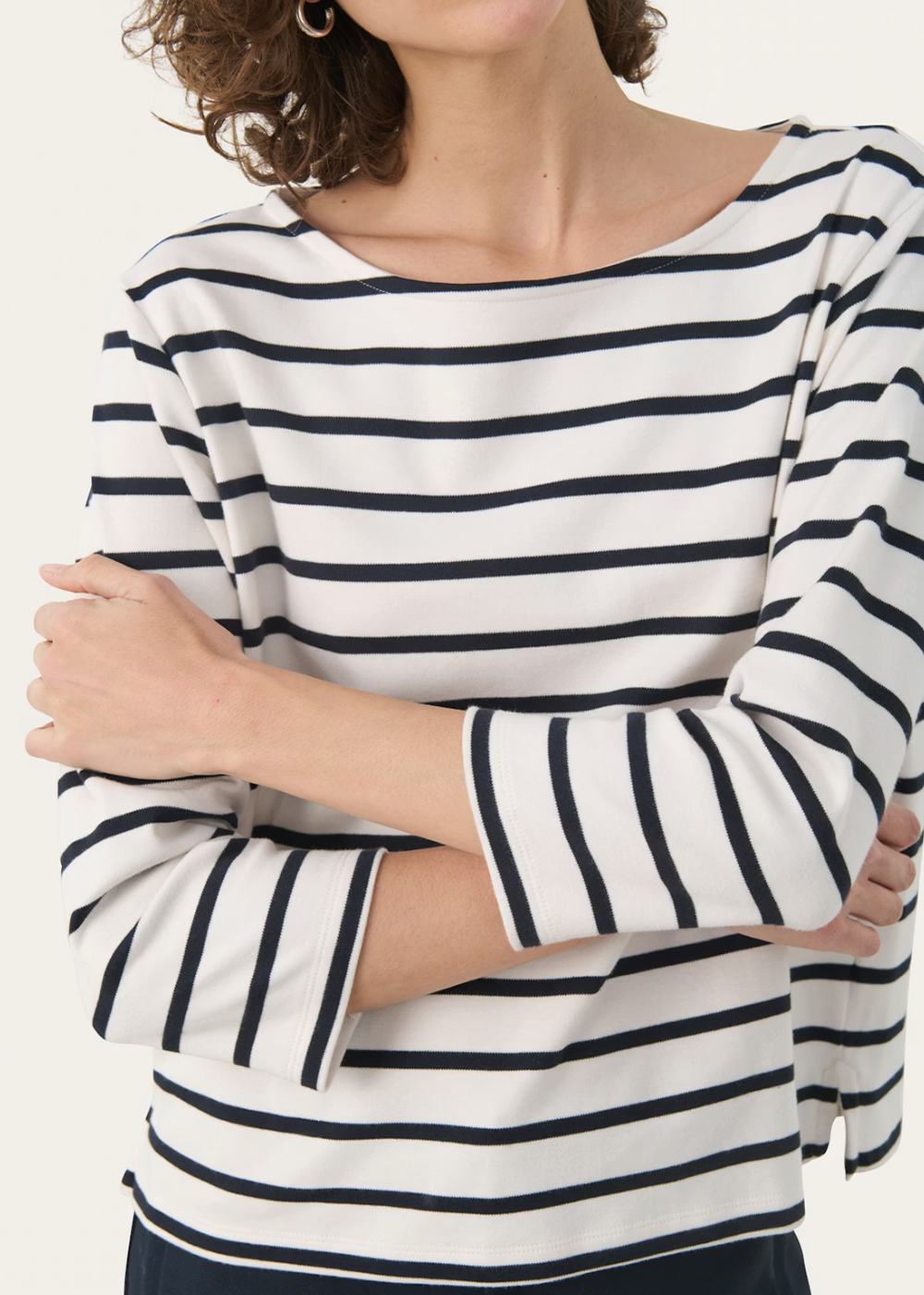 Nela T-Shirt - Dark Navy Stripe - Part Two Canada - Danali - 30309864