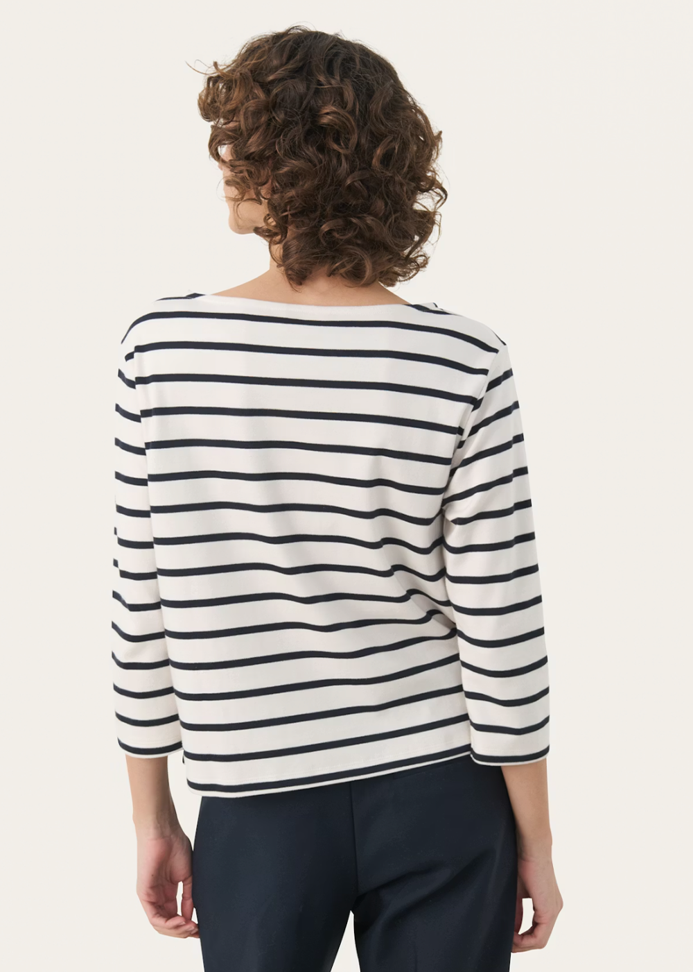 Nela T-Shirt - Dark Navy Stripe - Part Two Canada - Danali - 30309864