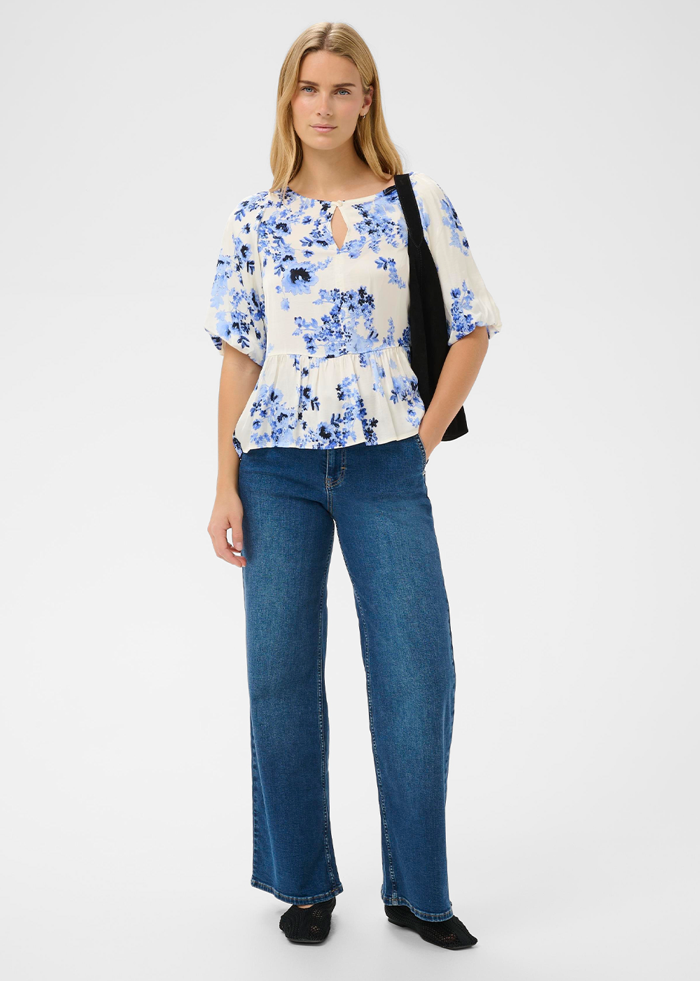 Azelia Blouse - Blue Shadow Flower - Part Two Canada - Danali - 30310421-033
