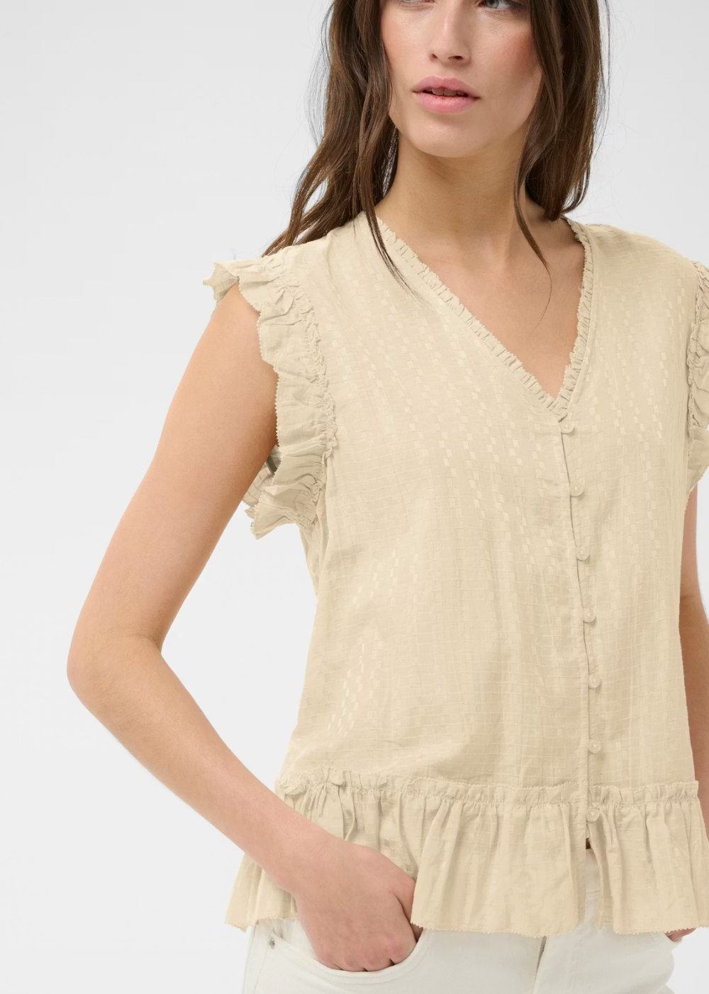 Aneka Blouse - Oatmeal - Part Two Canada - Danali - 30310456