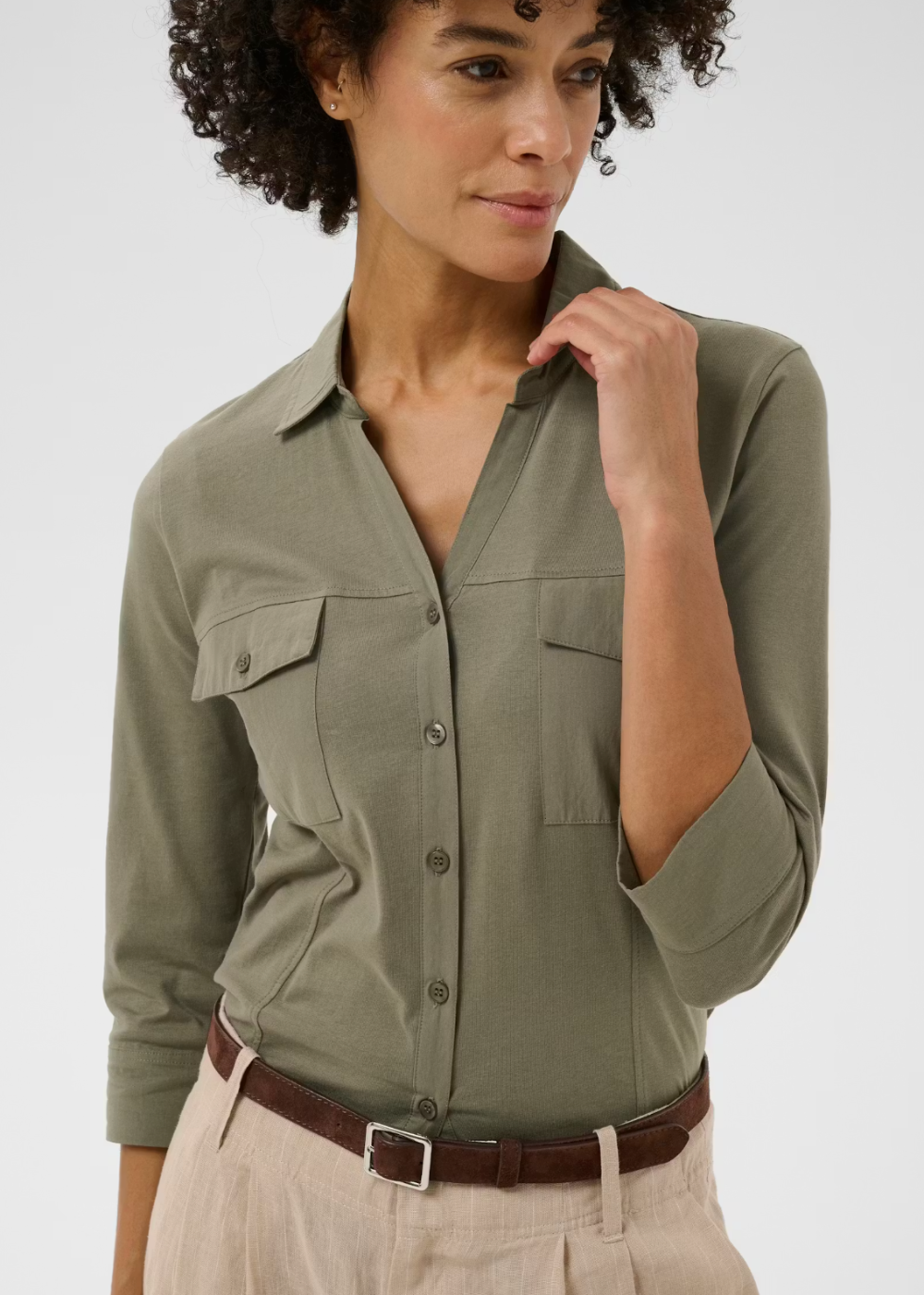 Anise Shirt - Smokey Olive - Part Two Canada - Danali - 30310464