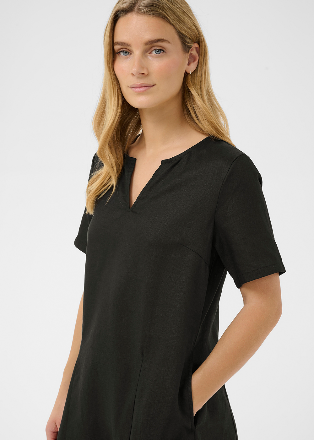 Aminasa Linen Dress - Black - Part Two Canada - Danali - 30310476