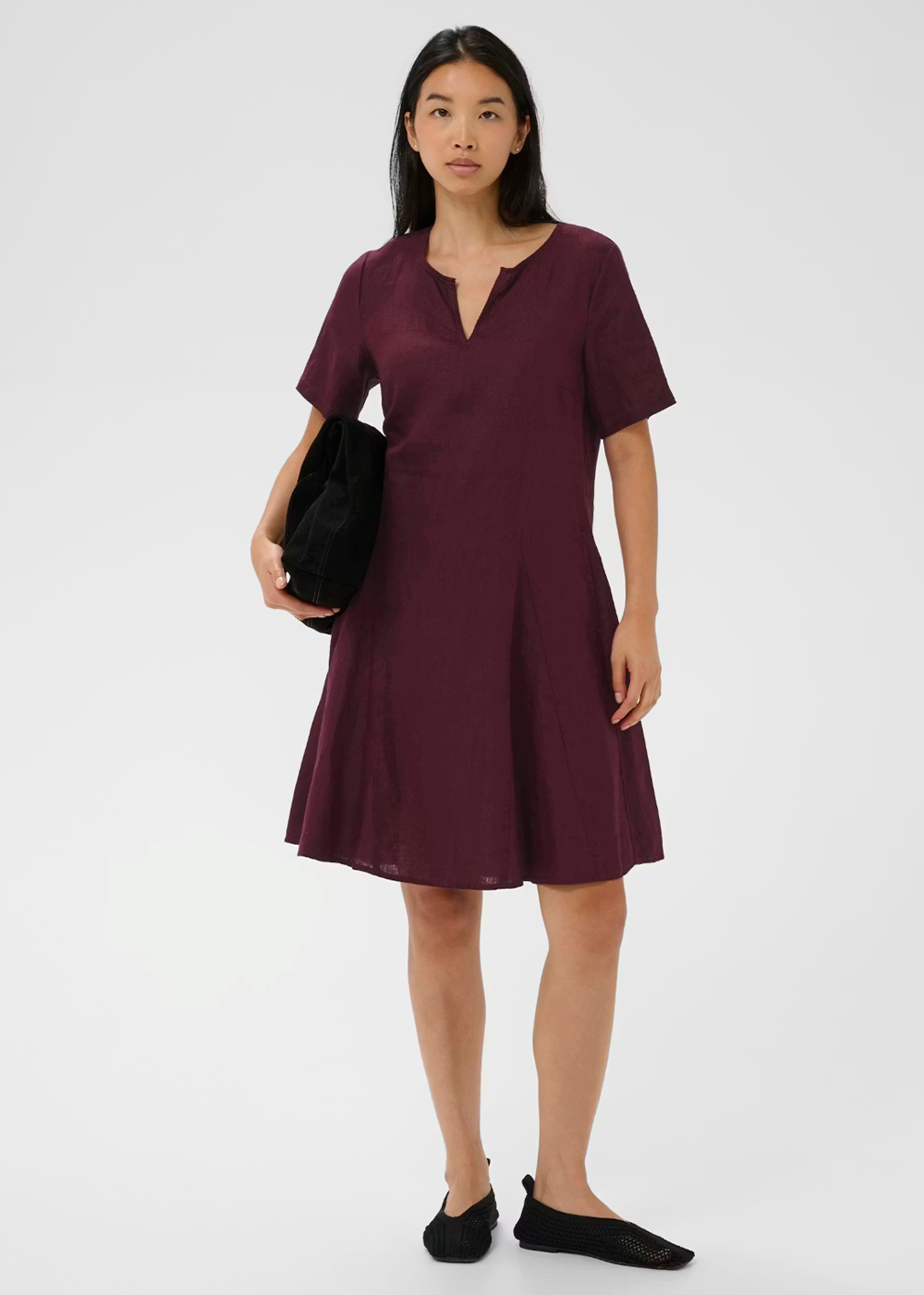 Aminasa Linen Dress - Fig - Part Two Canada - Danali - 30310476