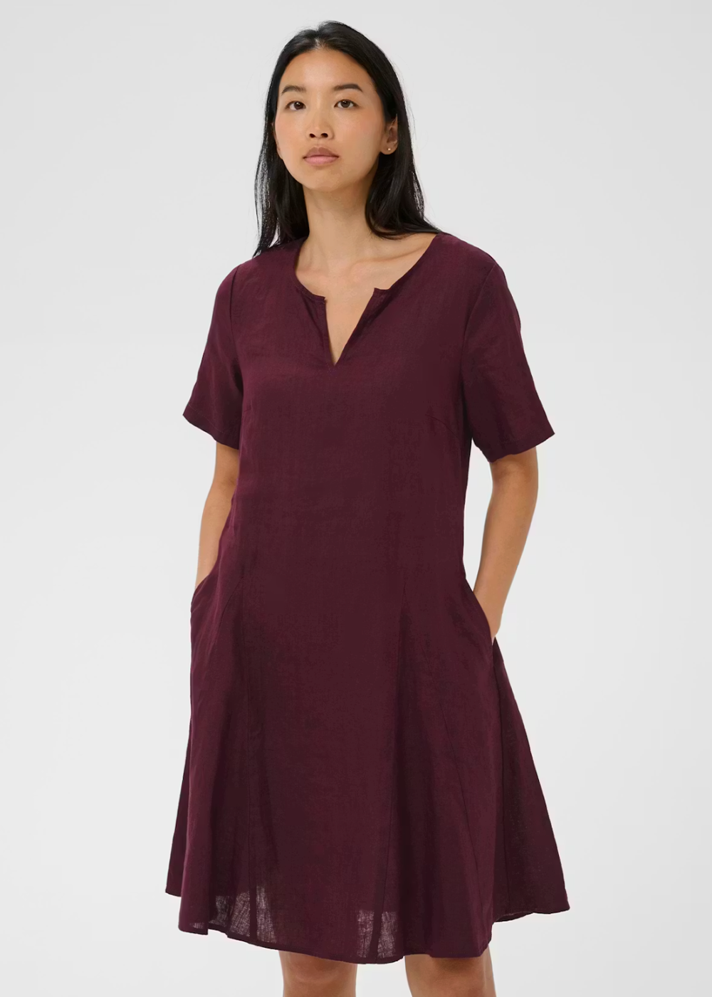 Aminasa Linen Dress - Fig - Part Two Canada - Danali - 30310476