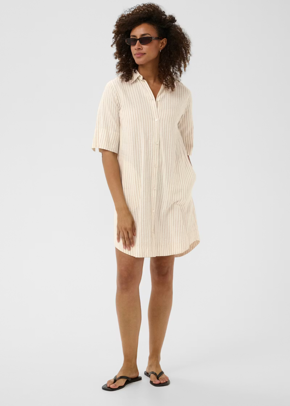 Berritt Dress - Neutral Stripe - Part Two Canada - Danali - 30310539