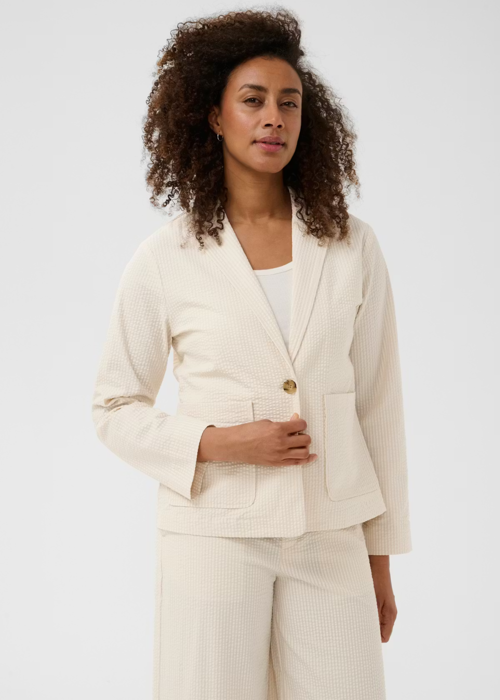 Briddi Jacket - Whisper White Stripe - Part Two Canada - Danali - 30310550