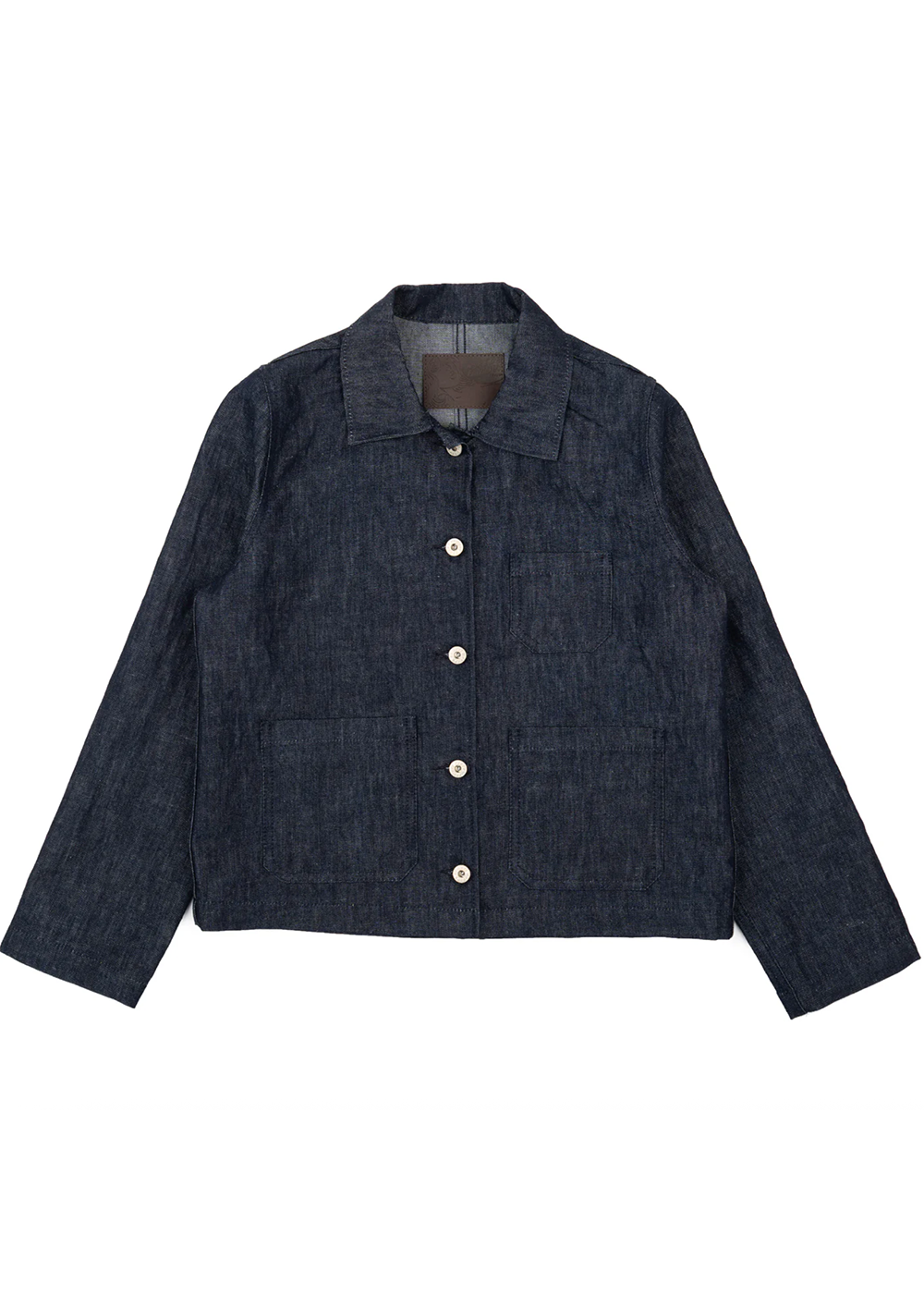 Gracie Jacket - Linen + Cotton Blend - Indigo - Naked and Famous Denim Canada - Danali - 365137693-IND