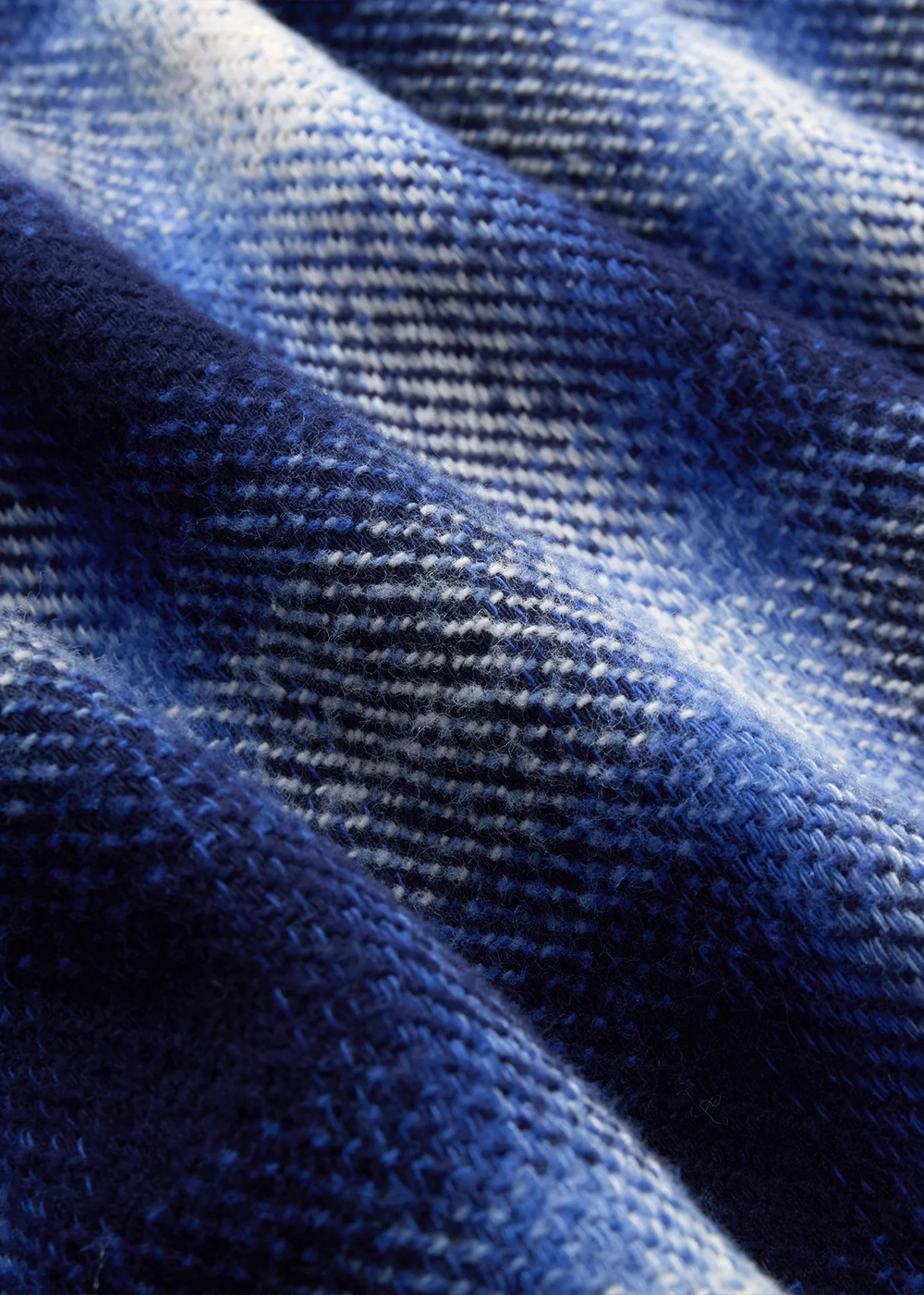 Crosscut Flannel Plaid Shirt - Royal Blue - 3sixteen Canada - Danali