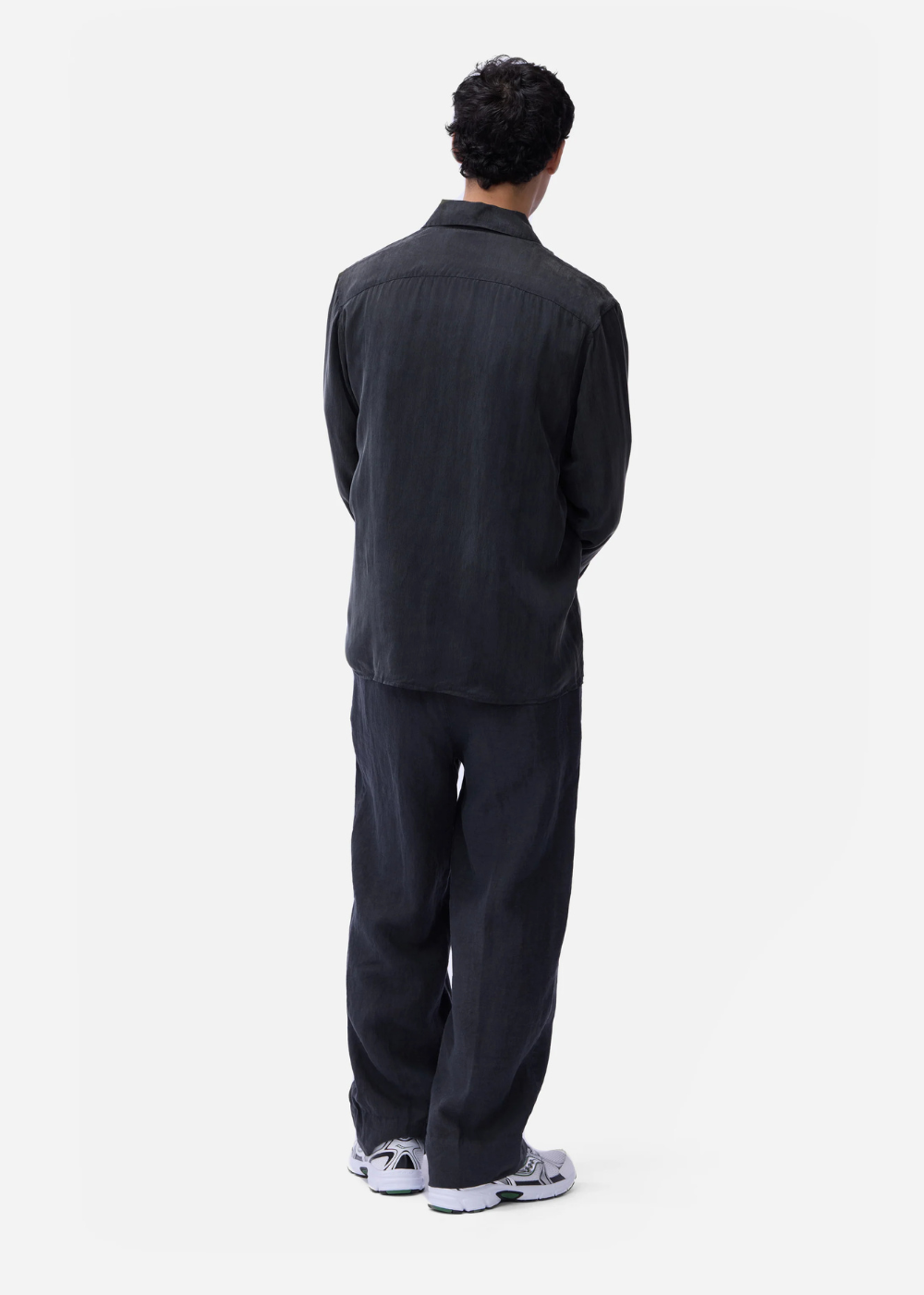 Cupro Utility Shirt - Black - 3sixteen Canada - Danali