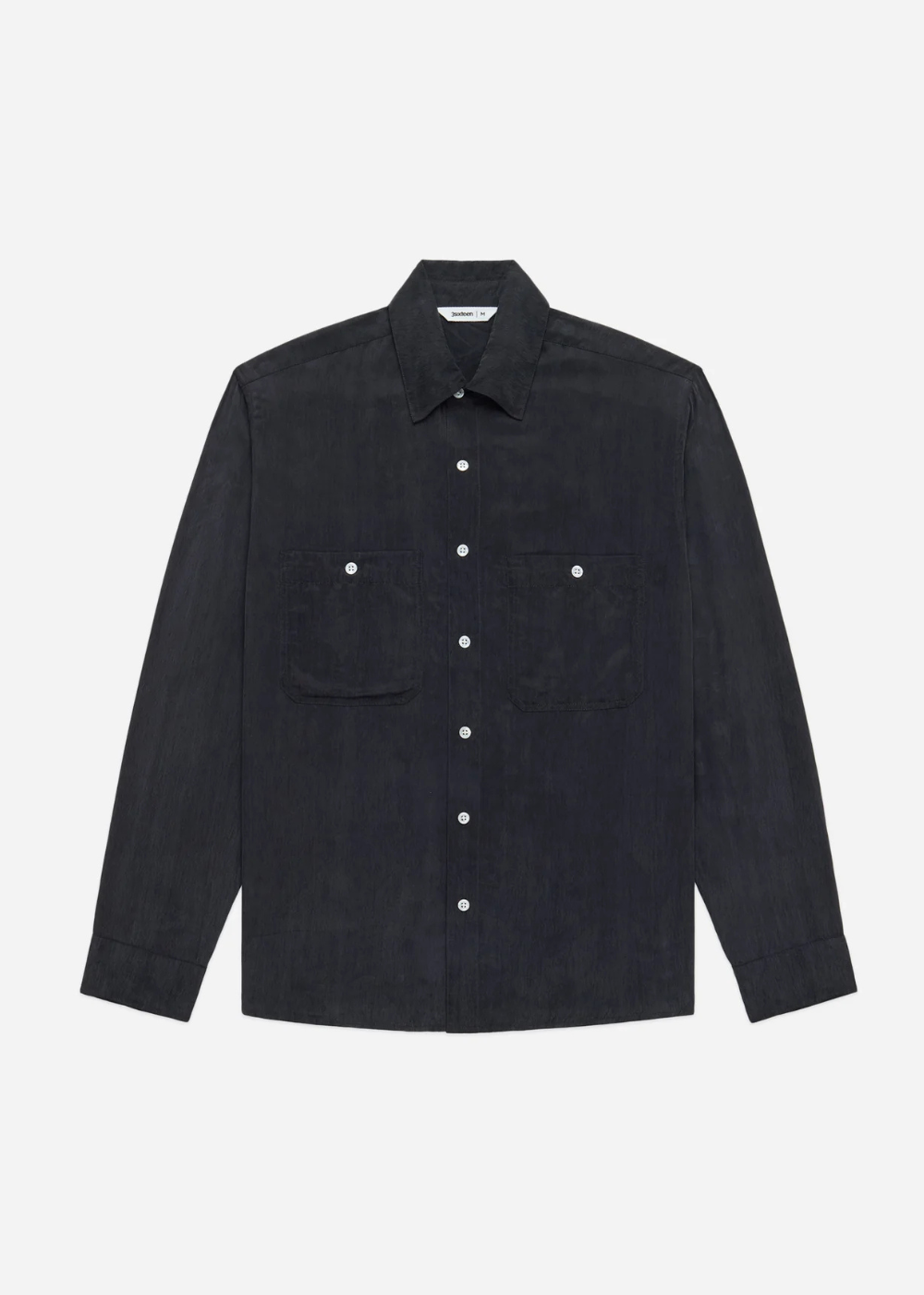 Cupro Utility Shirt - Black - 3sixteen Canada - Danali