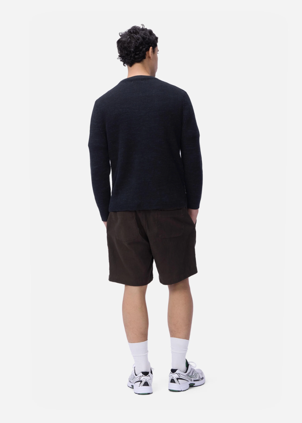 Long Sleeve Knit T-Shirt - Vintage Black - 3sixteen Canada - Danali