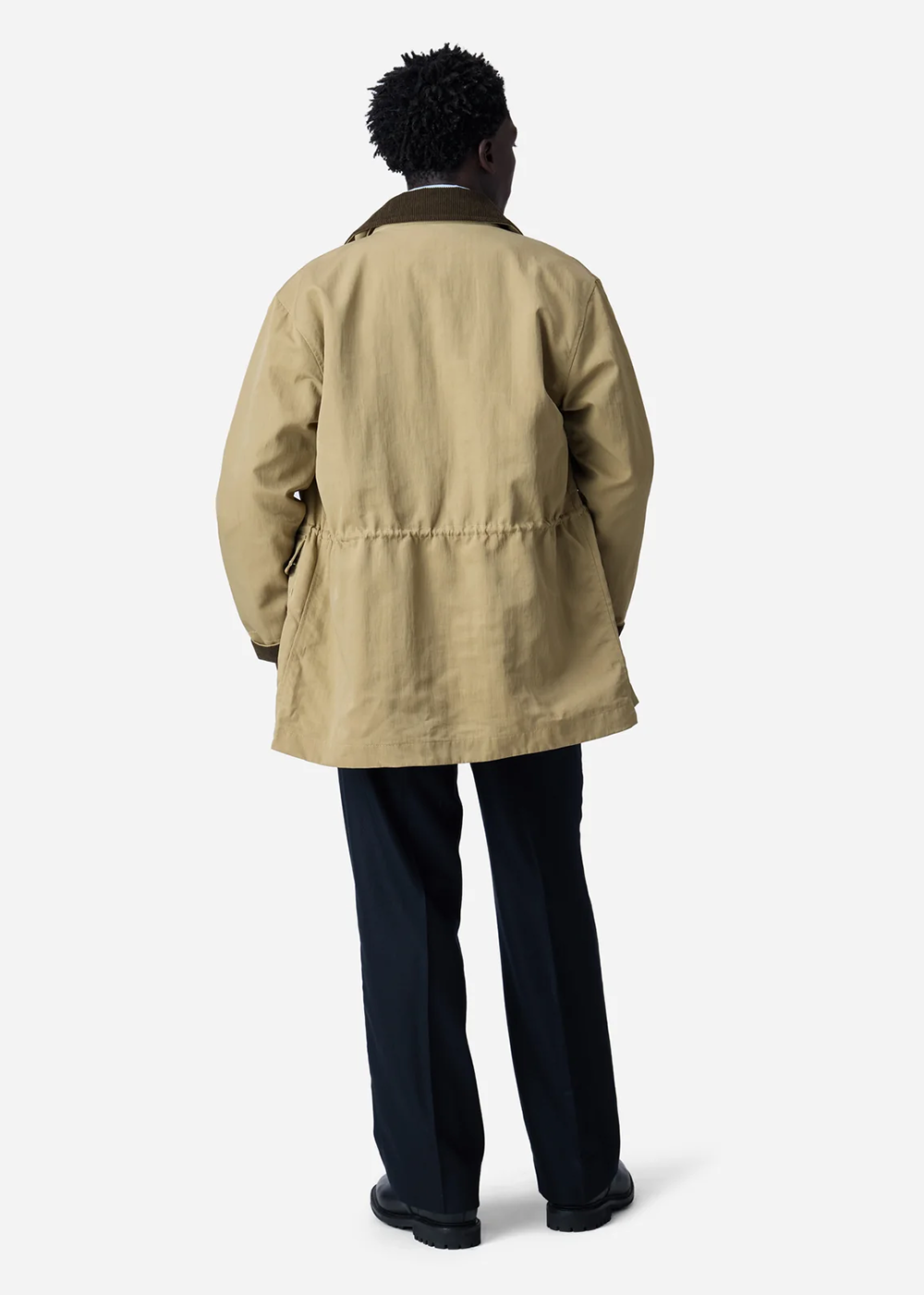 Waxed Nylon Country Jacket - Tan - 3sixteen Canada - Danali