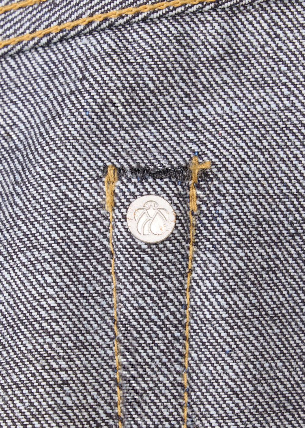 #500 Standard Narrow Straight 14.7 oz Button Fly - Indigo - Momotaro Canada - Danali