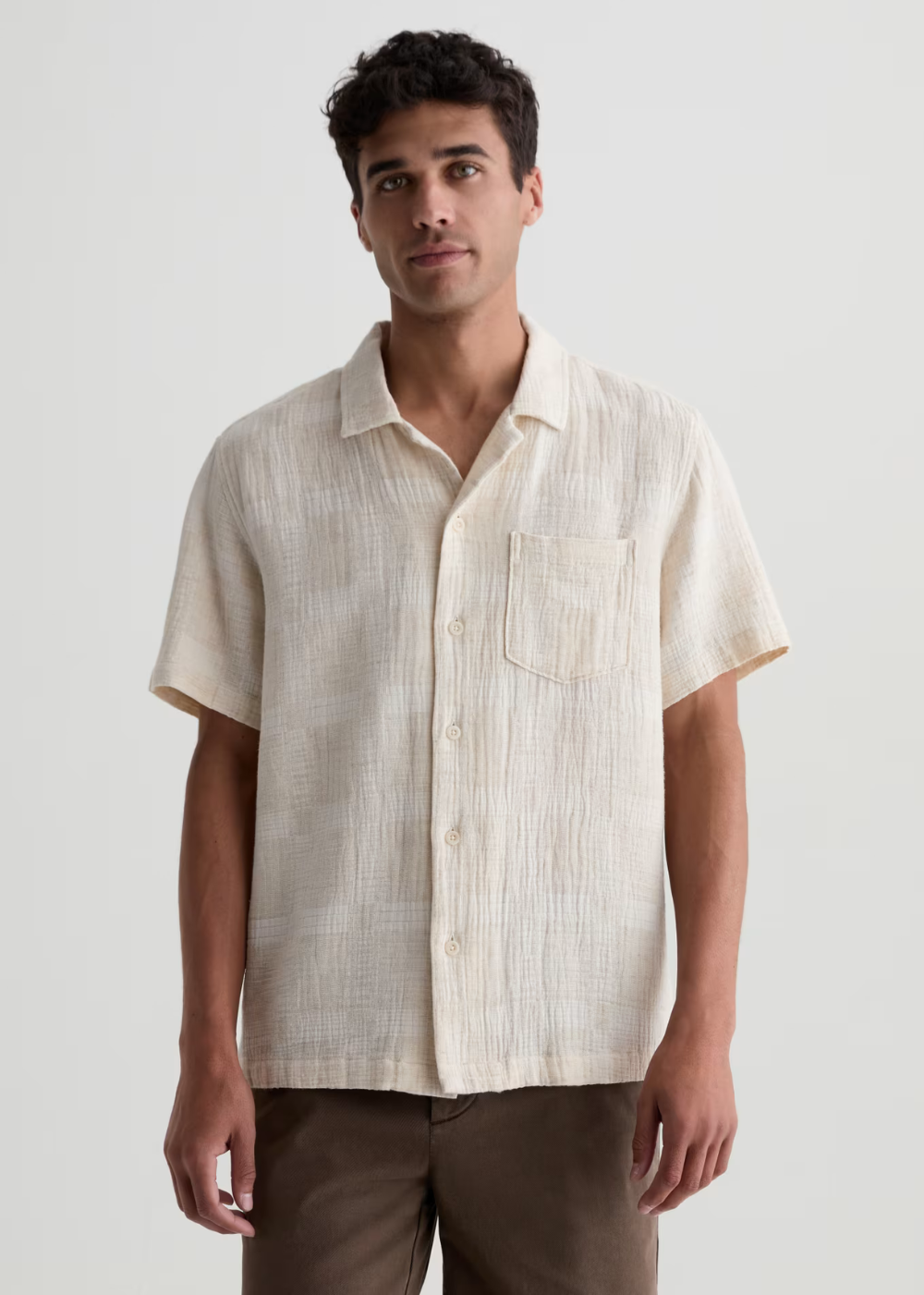 Foster Short Sleeve Shirt - Natural Multi - AG Jeans Canada - Danali - 70752SJDNAMT