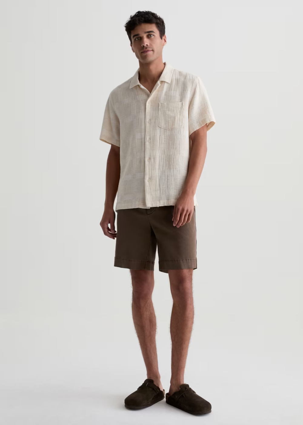 Foster Short Sleeve Shirt - Natural Multi - AG Jeans Canada - Danali - 70752SJDNAMT