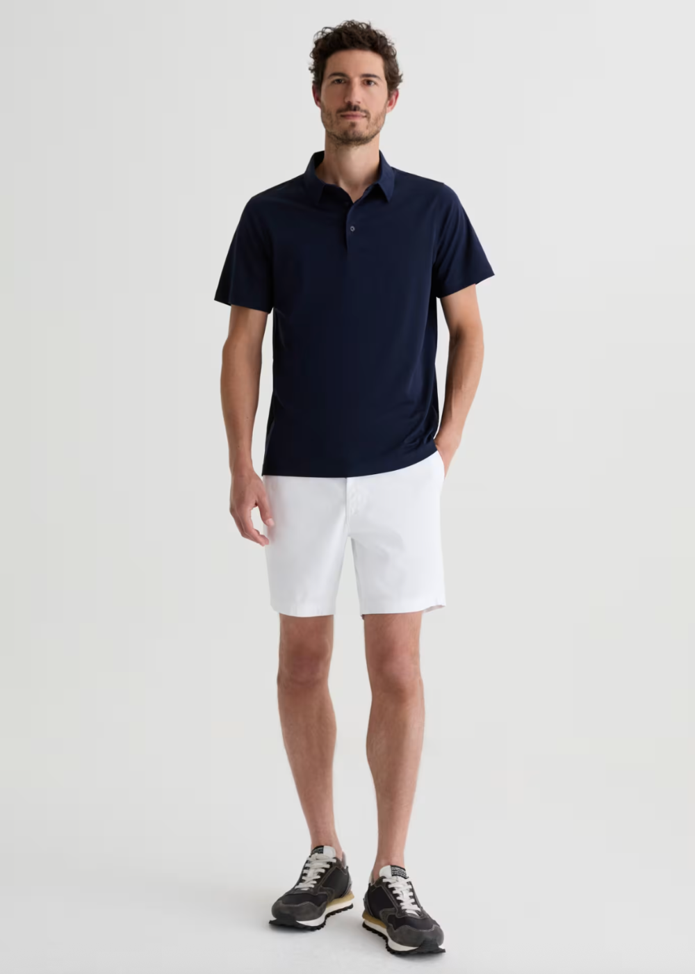 Bryce Air Luxe Polo T-Shirt - Deep Navy - AG Jeans Canada - Danali - 71129PJEDPNY
