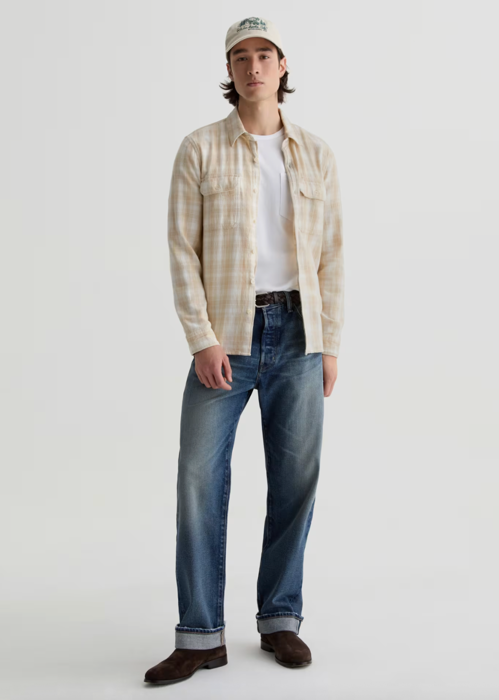 Curtis Cloud Soft Work Shirt - Natural Multi - AG Jeans Canada - Danali - 71645BCPNAMT