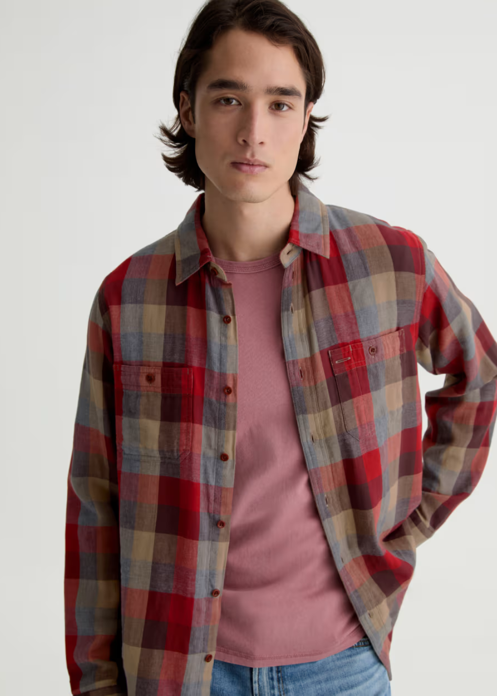 Mason Work Shirt - Clay Multi - AG Jeans Canada - Danali - 71675MDGCLMT