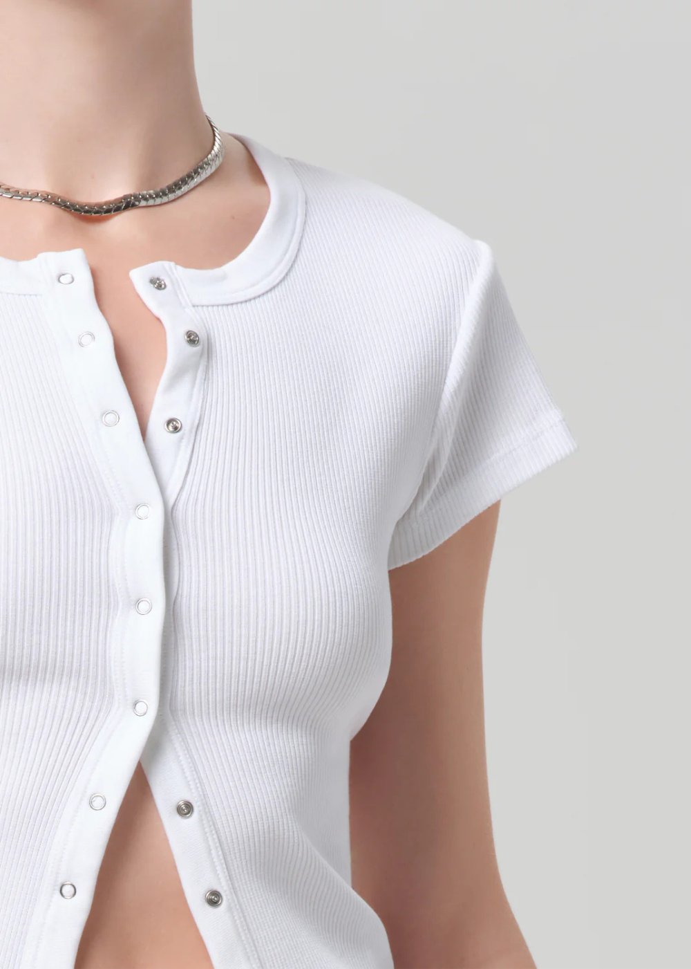 Tabi Short Sleeve Cardigan - White - Citizens of Humanity Canada - Danali - 9500-3004_WHT