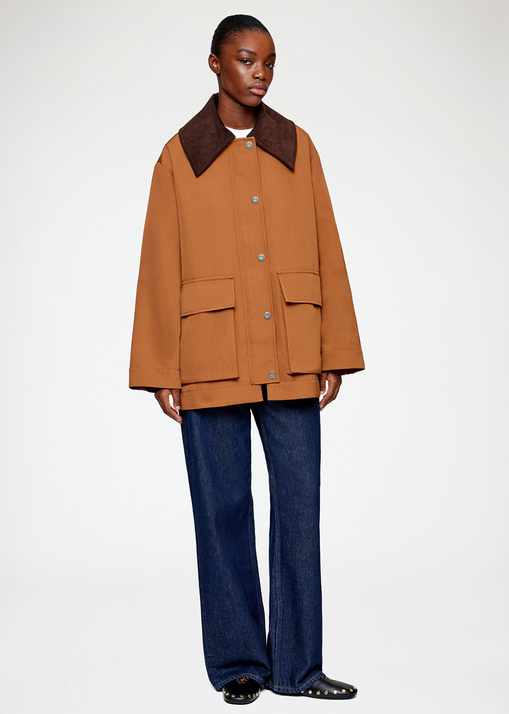 Heavy Twill Jacket - Cinnamon Swirl - GANNI Canada - Danali - A1010221