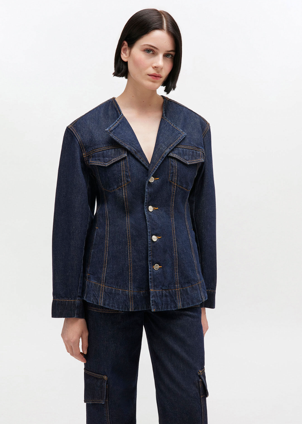 Rinse Denim Blazer - GANNI Canada - Danali - A1020037