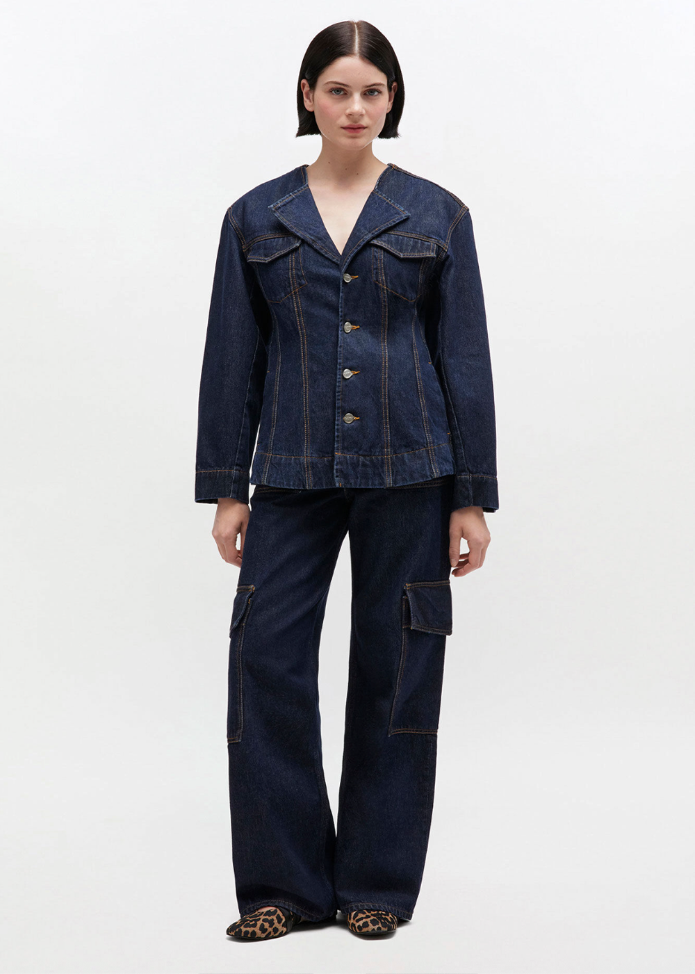 Rinse Denim Blazer - GANNI Canada - Danali - A1020037