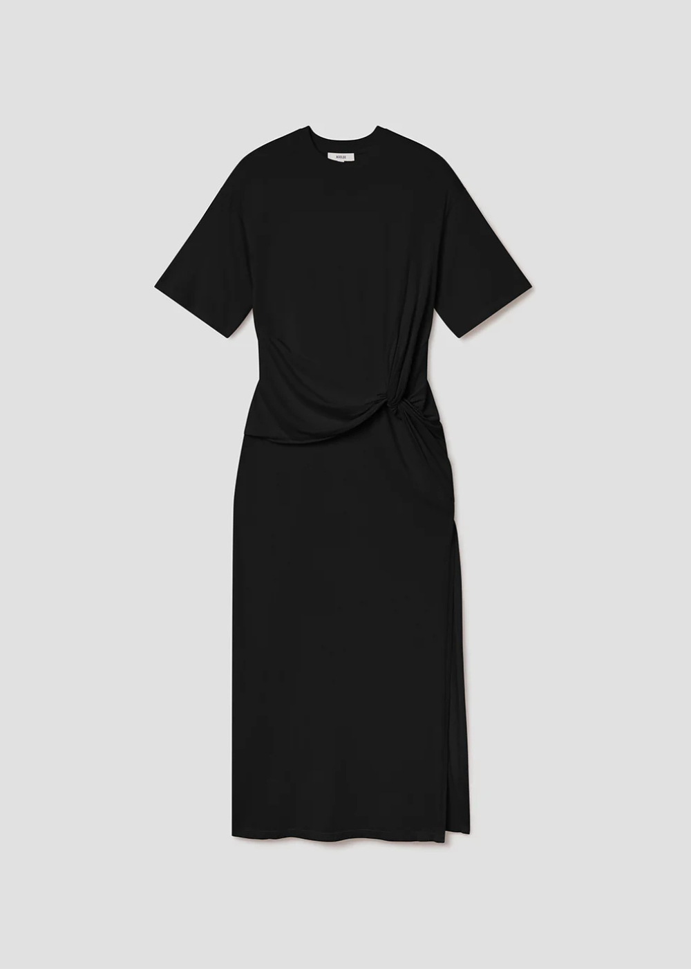 Zanna Maxi Twisted T-Shirt Dress - Black - AGOLDE Canada - Danali - A20023-3076-BLK
