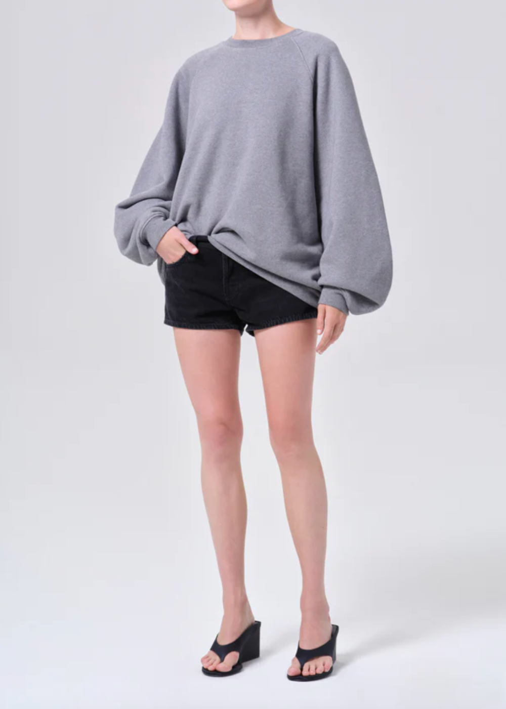 Valma Sweatshirt - Heather Grey - AGOLDE Canada - Danali - A7437-GRYHR