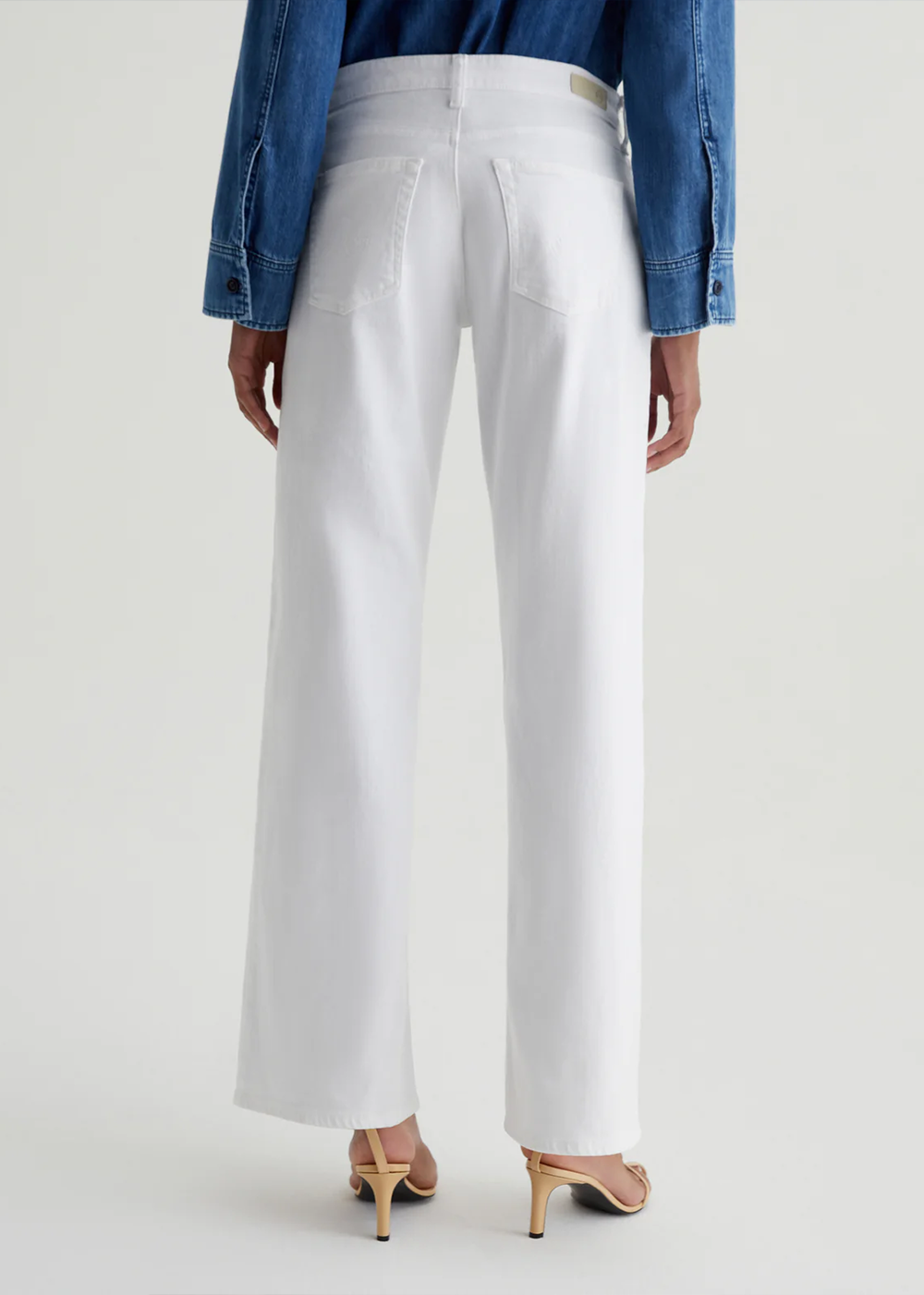 Adria Wide Leg Jean - Gallery White - AG Jeans Canada - Danali
