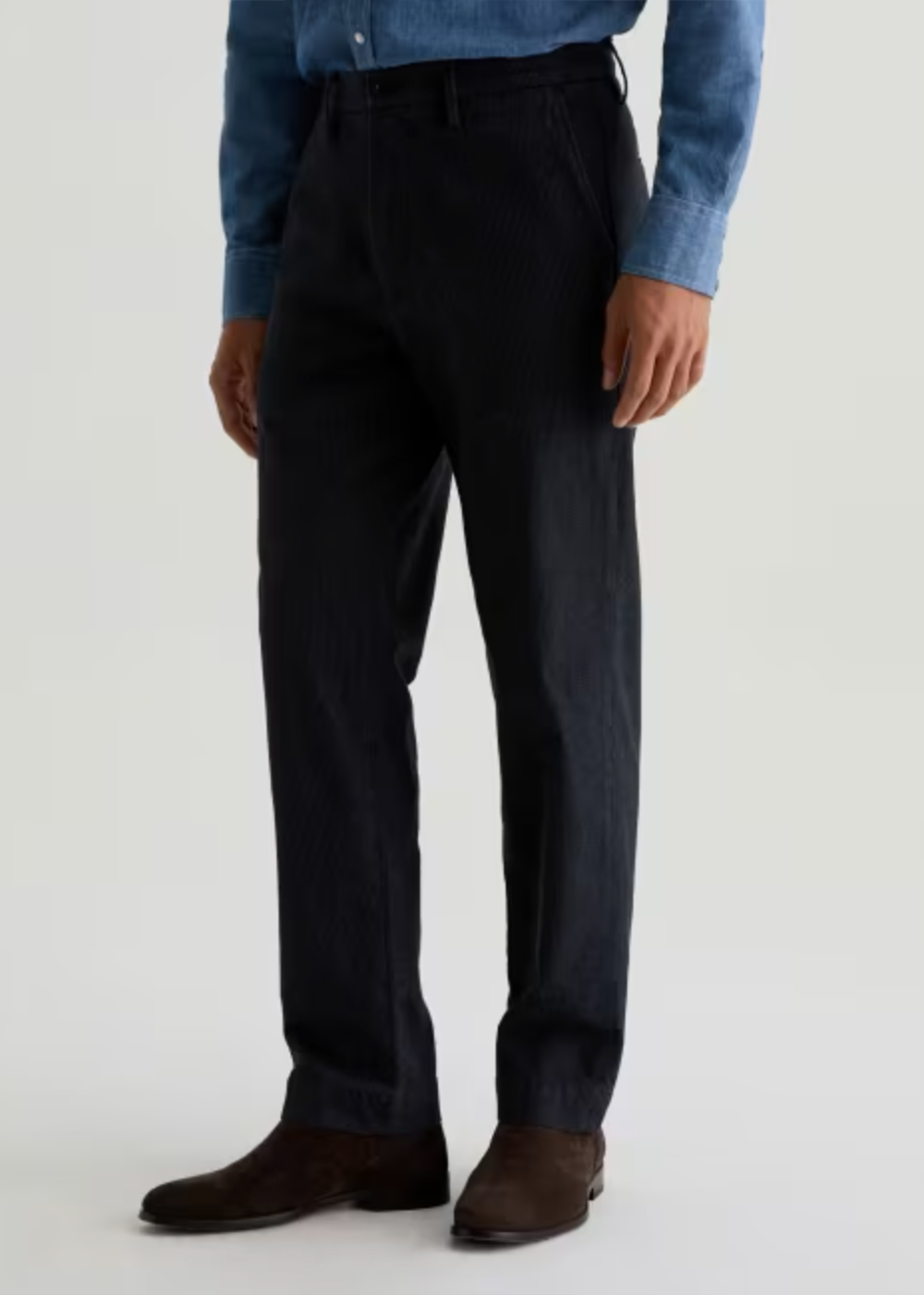 Archie Pinstripe Pant - Steel Grey - AG Jeans Canada - Danali