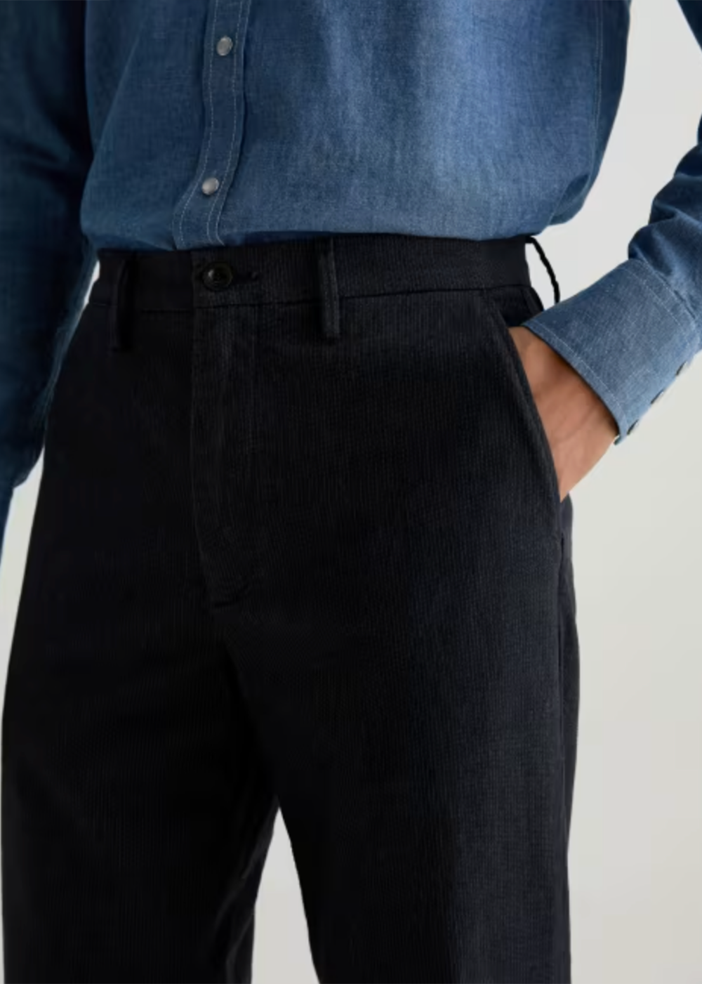 Archie Pinstripe Pant - Steel Grey - AG Jeans Canada - Danali