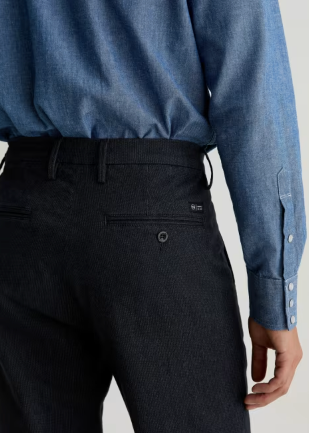 Archie Pinstripe Pant - Steel Grey - AG Jeans Canada - Danali