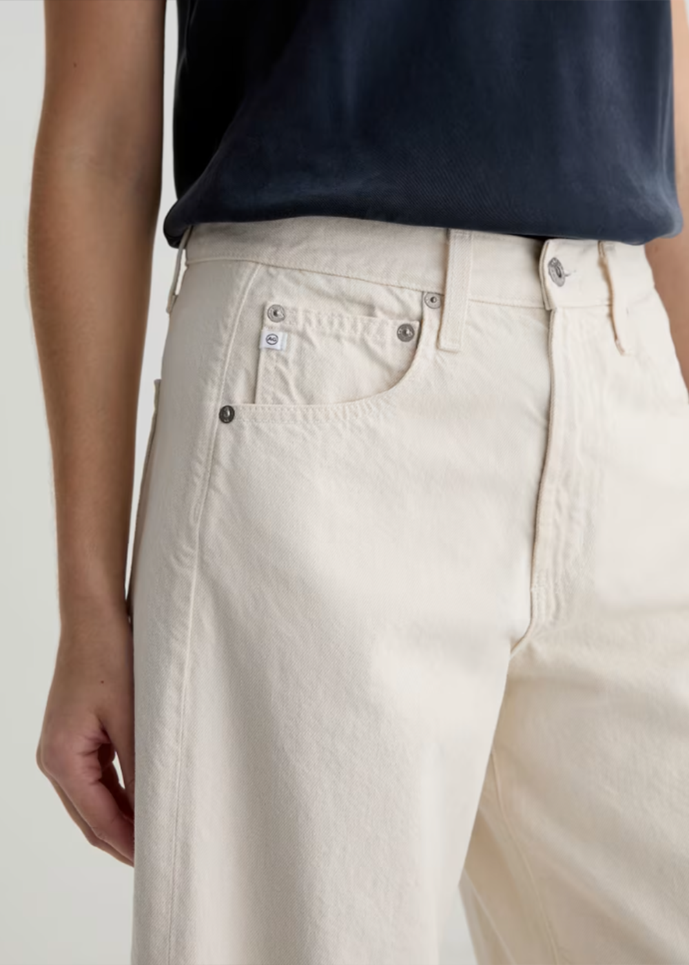 AG Jeans Hattie Barrel Leg Crop Pant - Opal Stone - AG Jeans Canada - Danali