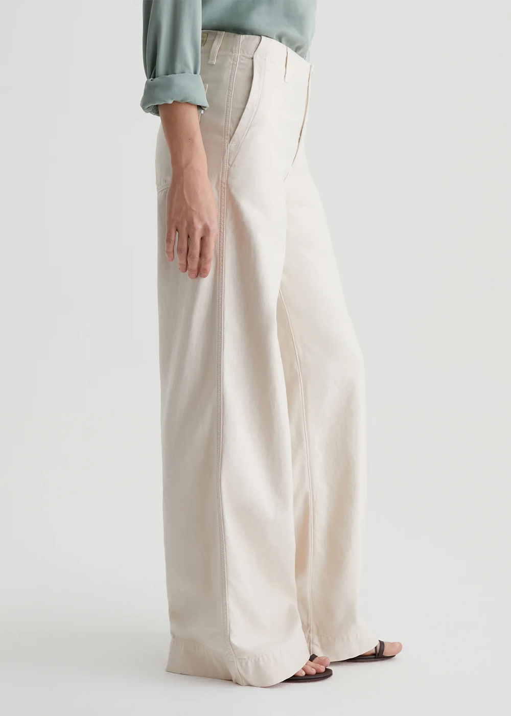Laurent Wide Leg Pant - Opal Stone - AG Jeans Canada - Danali