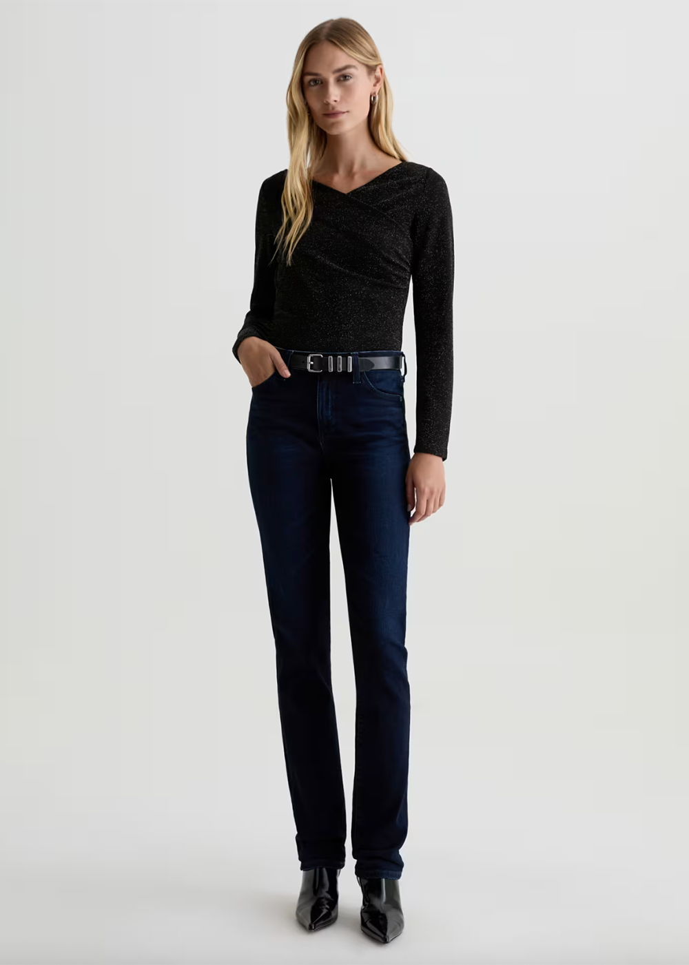 Mari Extended Slim Straight Jean - 3 Years Gravity - AG Jeans Canada - Danali