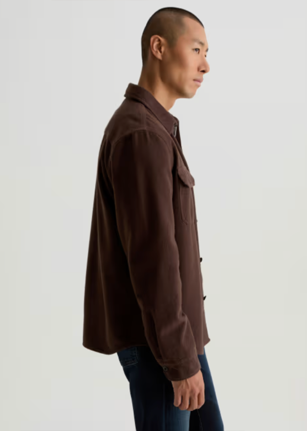 Milland Utility Shirt - Dark Chocolate - AG Jeans Canada - Danali