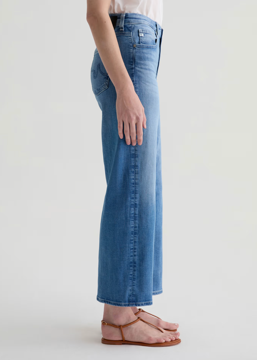 AG Jeans Saige Wide Leg Crop Jean - Oceanic - AG Jeans Canada - Danali