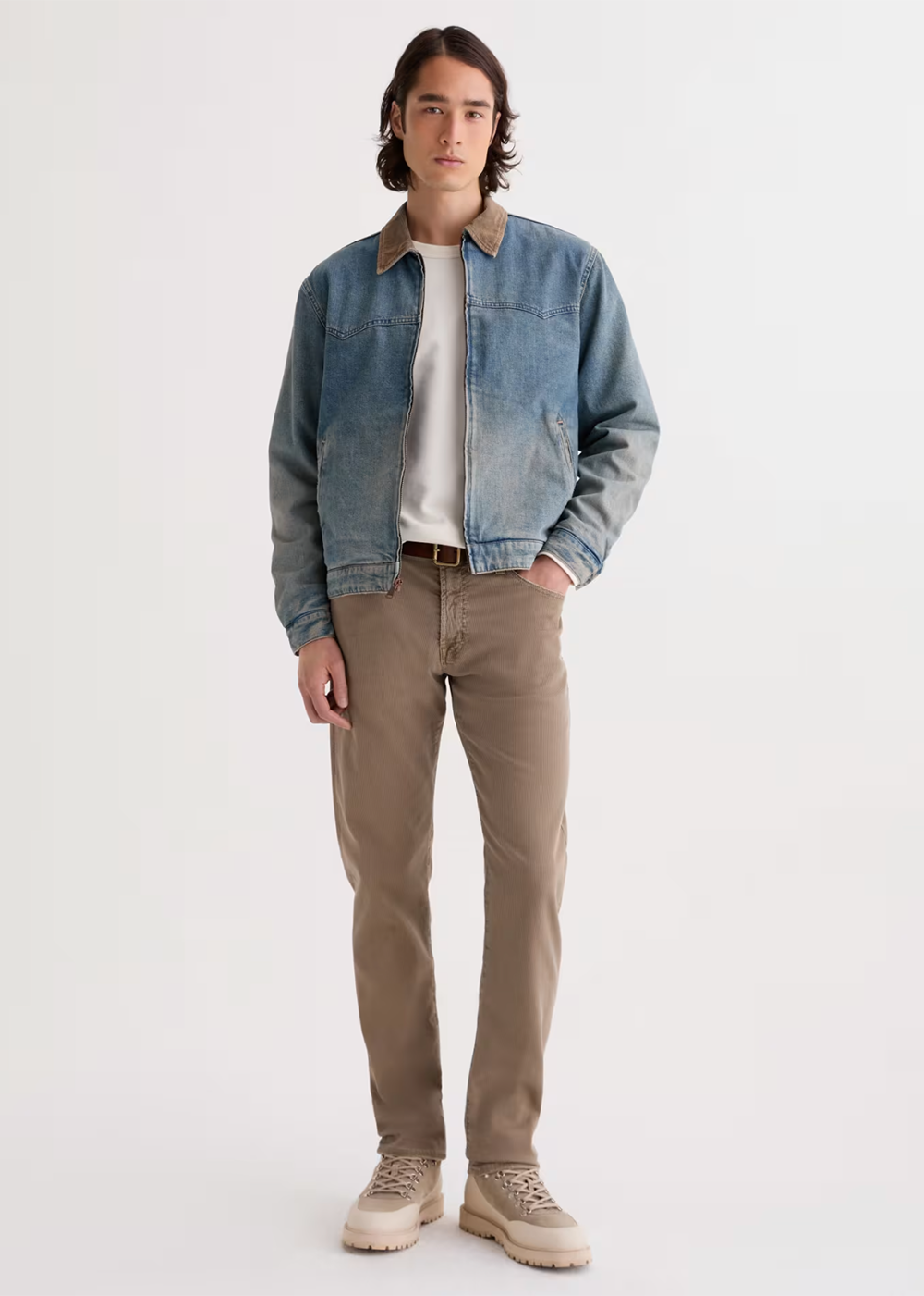 Tellis Modern Slim Jean - 5 Years Sulfur Industrial Taupe - AG Jeans Canada - Danali