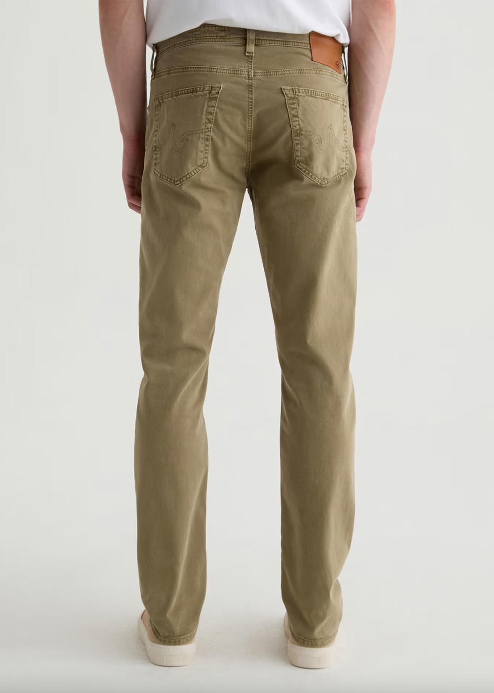 Tellis Modern Slim Sateen Pant - Sulfur Sweet Agave - AG Jeans Canada - Danali