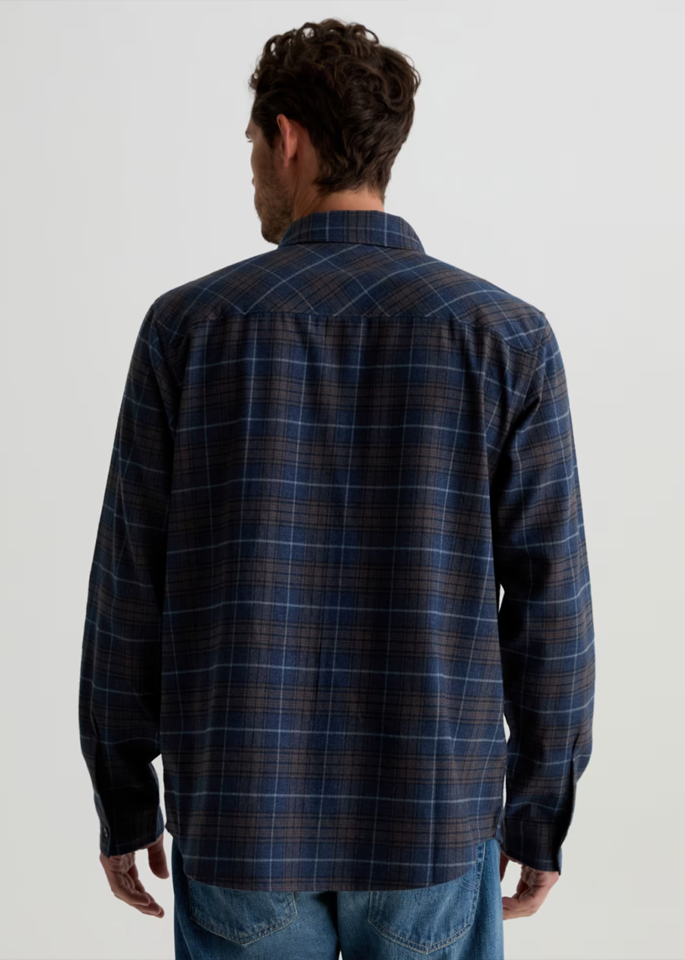 Wayne Work Shirt - Navy Multi - AG Jeans Canada - Danali