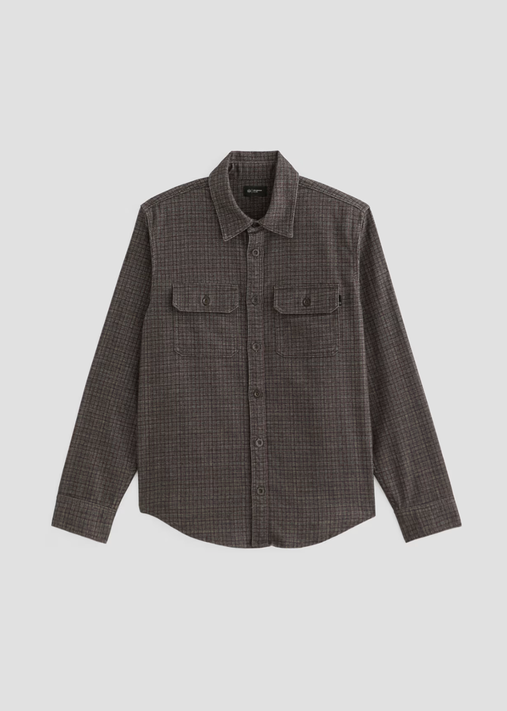 Wesley Tweedy Houndstooth Utility Shirt - Maroon Multi - AG Jeans Canada - Danali