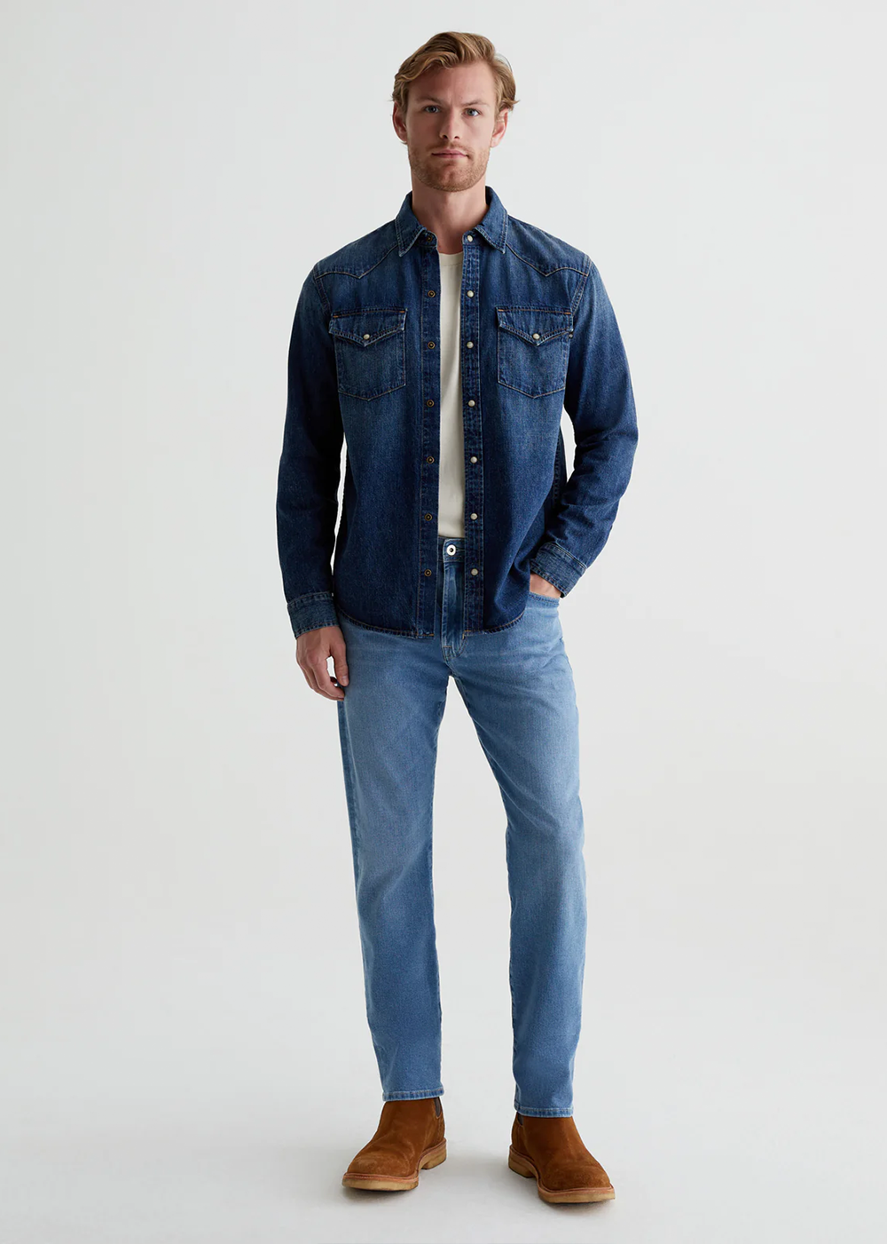 Aiden Western Denim Shirt - Exhibition - AG Jeans Canada - Danali