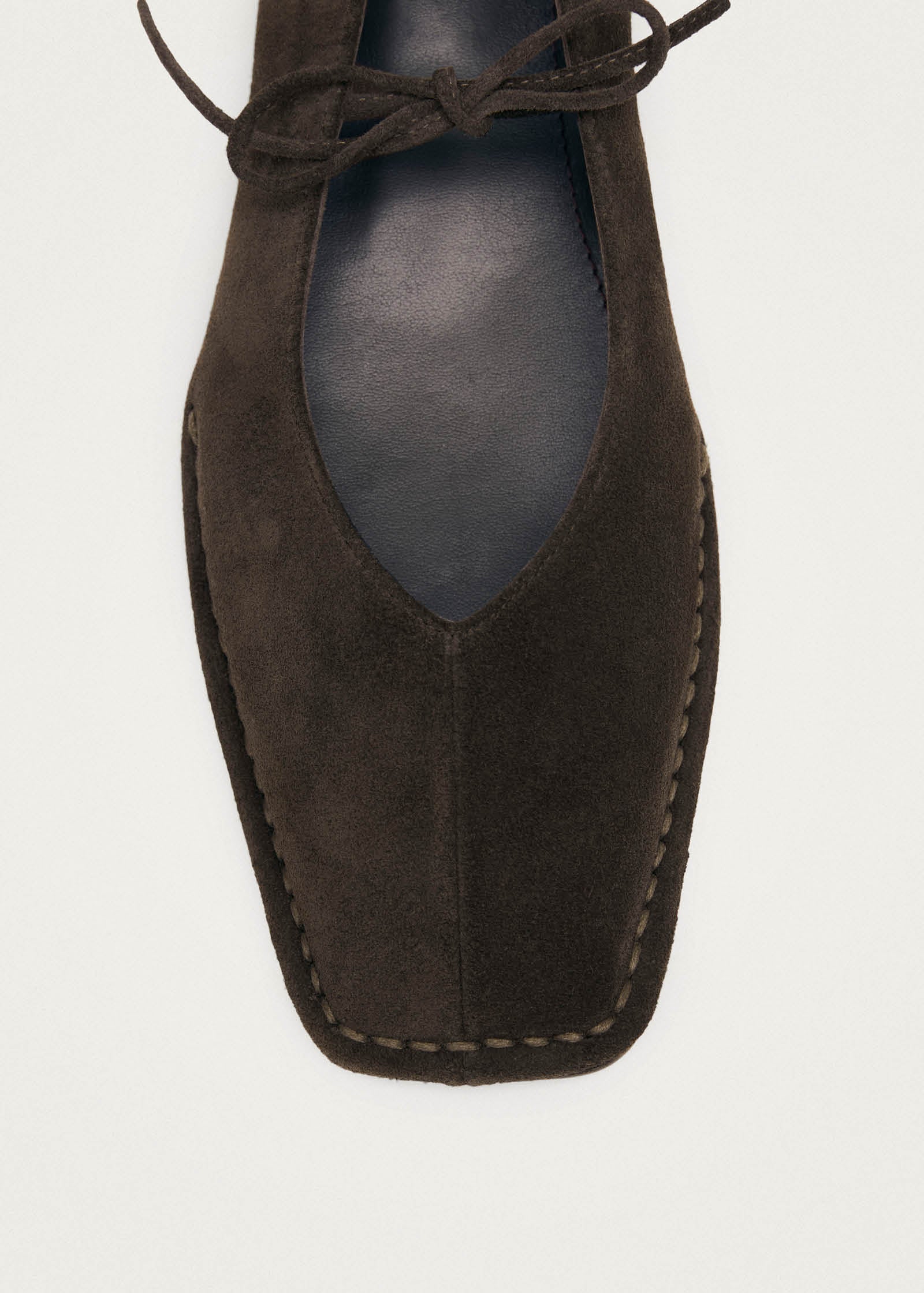Sway Suede Leather Ballet Flats - Coffee Brown - Alohas Canada - Danali