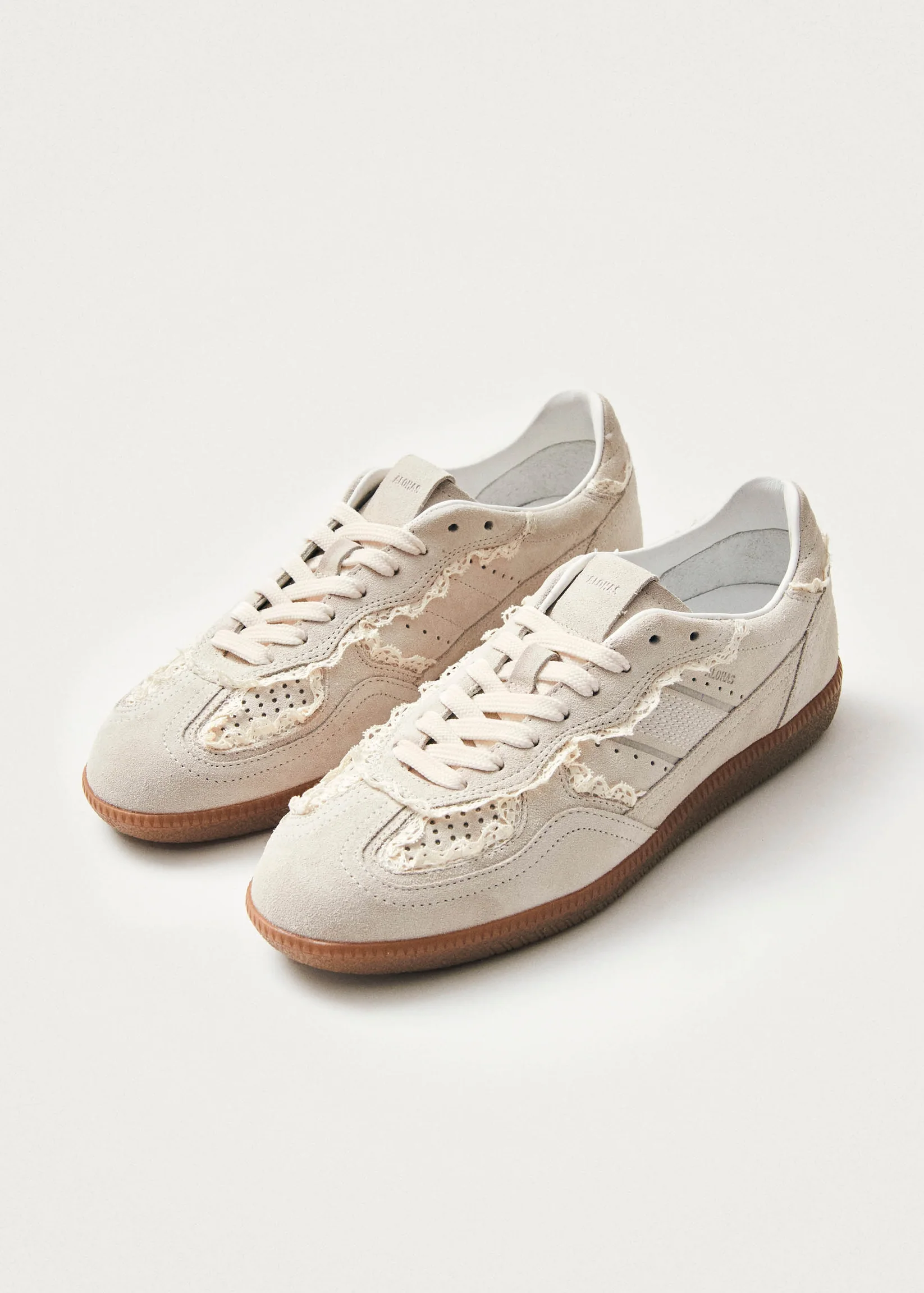 Tb.490 Crochet Cream Leather Sneakers - Cream - Alohas Canada - Danali
