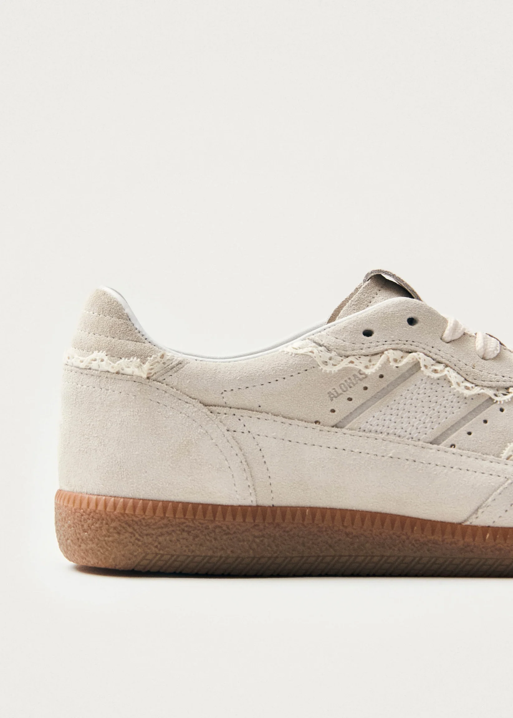 Tb.490 Crochet Cream Leather Sneakers - Cream - Alohas Canada - Danali