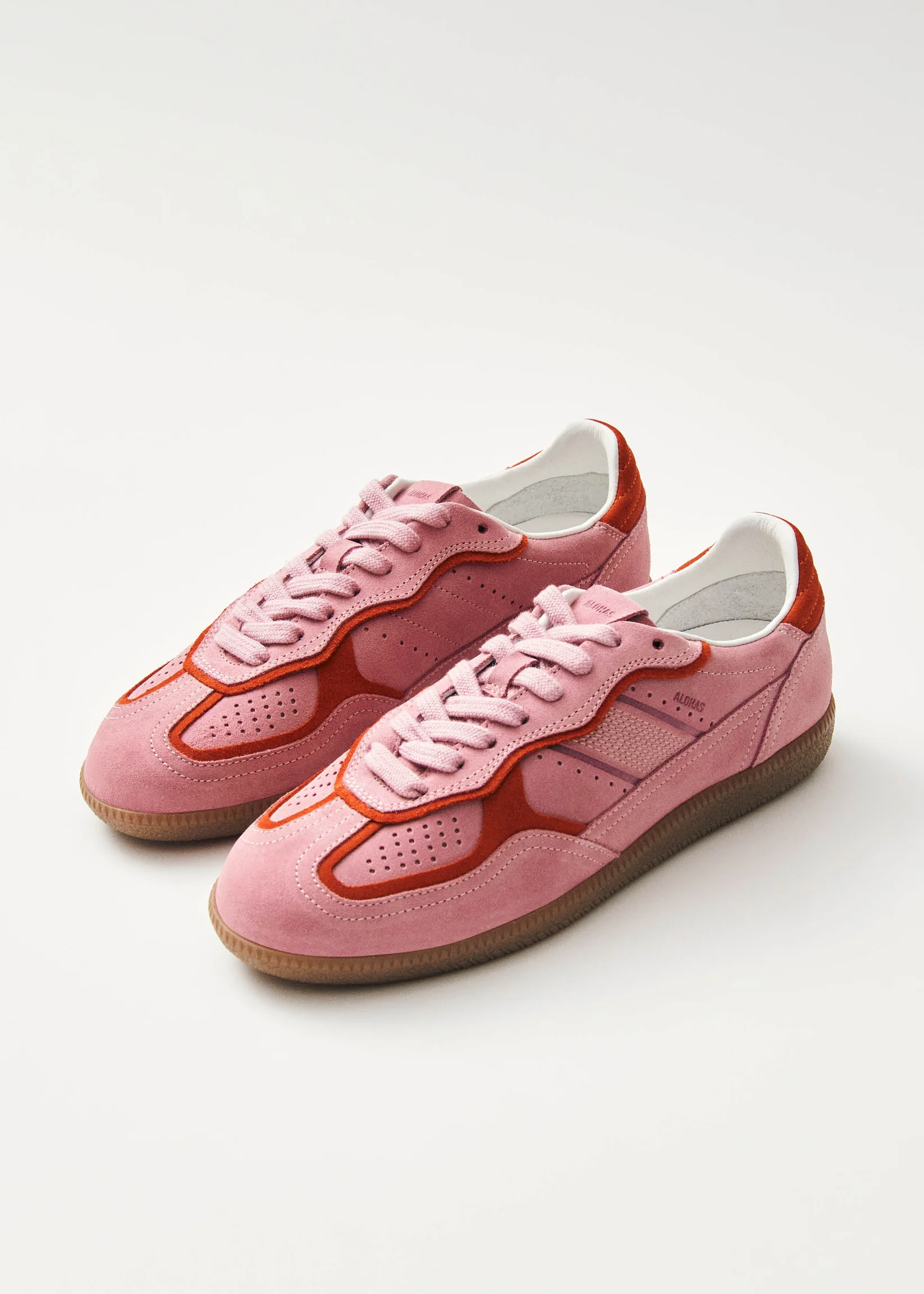 Tb.490 Rife Sea Pink Leather Sneakers - Alohas Canada - Danali