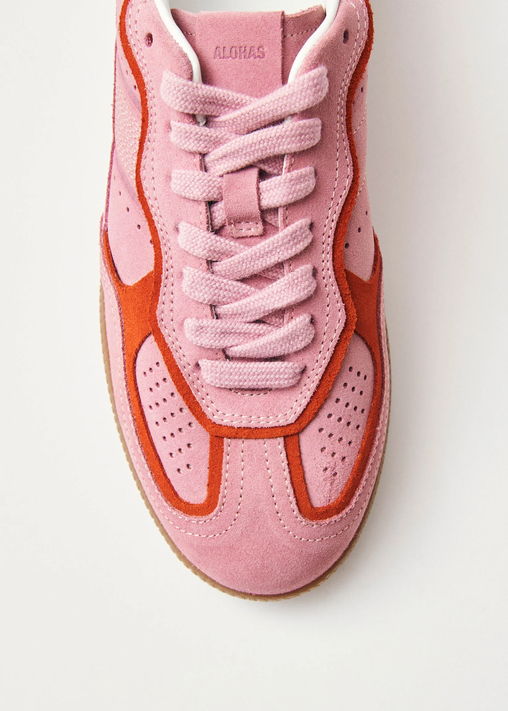 Tb.490 Rife Sea Pink Leather Sneakers - Alohas Canada - Danali