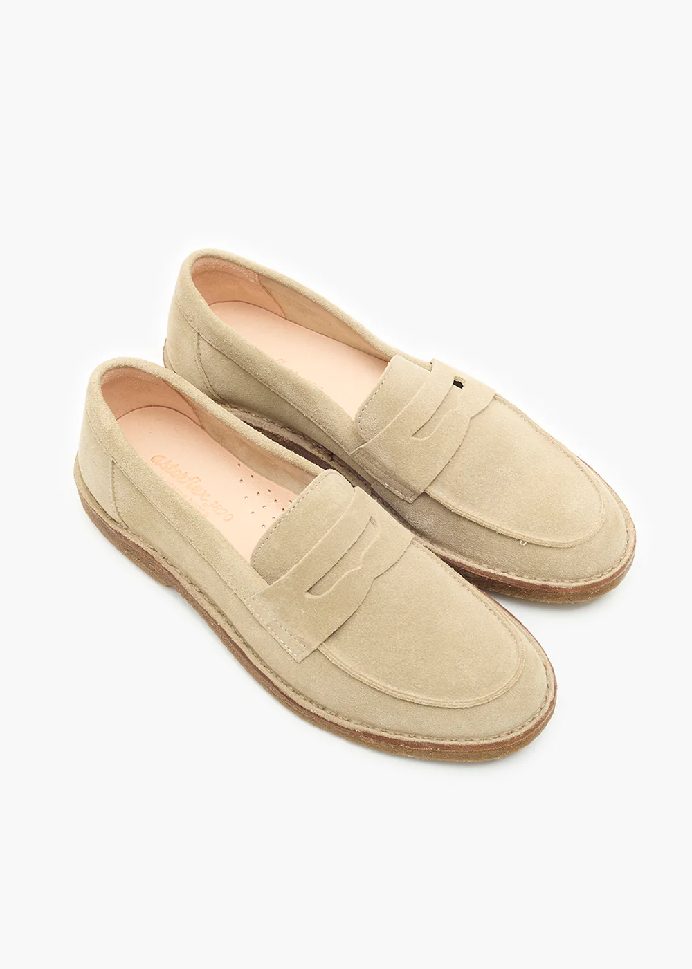 Saddleflex Suede Loafer Shoes - Ecru - Astorflex Canada - Danali