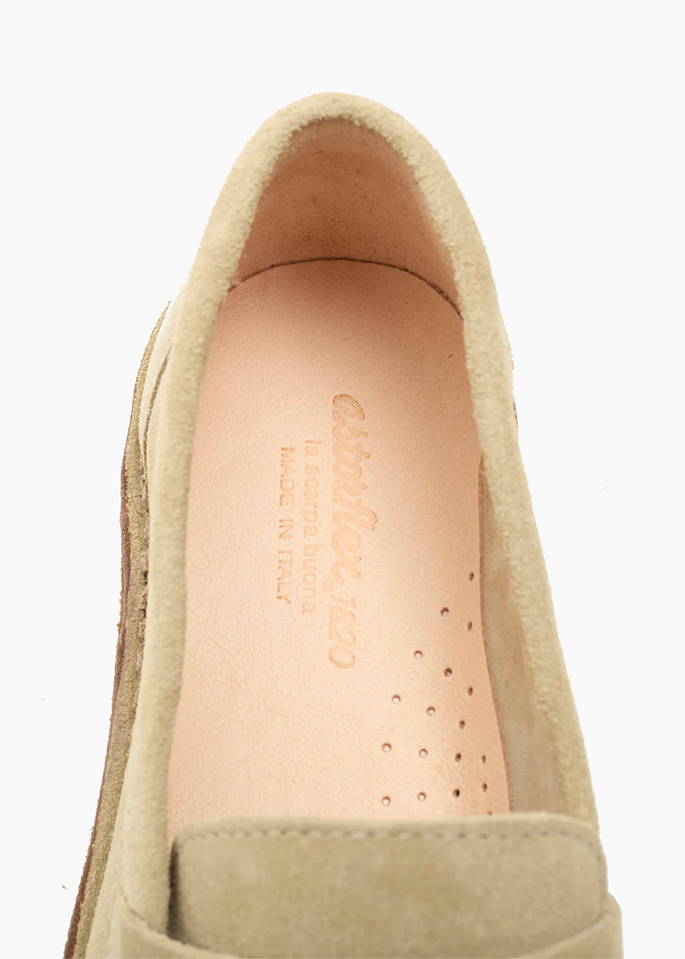 Saddleflex Suede Loafer Shoes - Ecru - Astorflex Canada - Danali