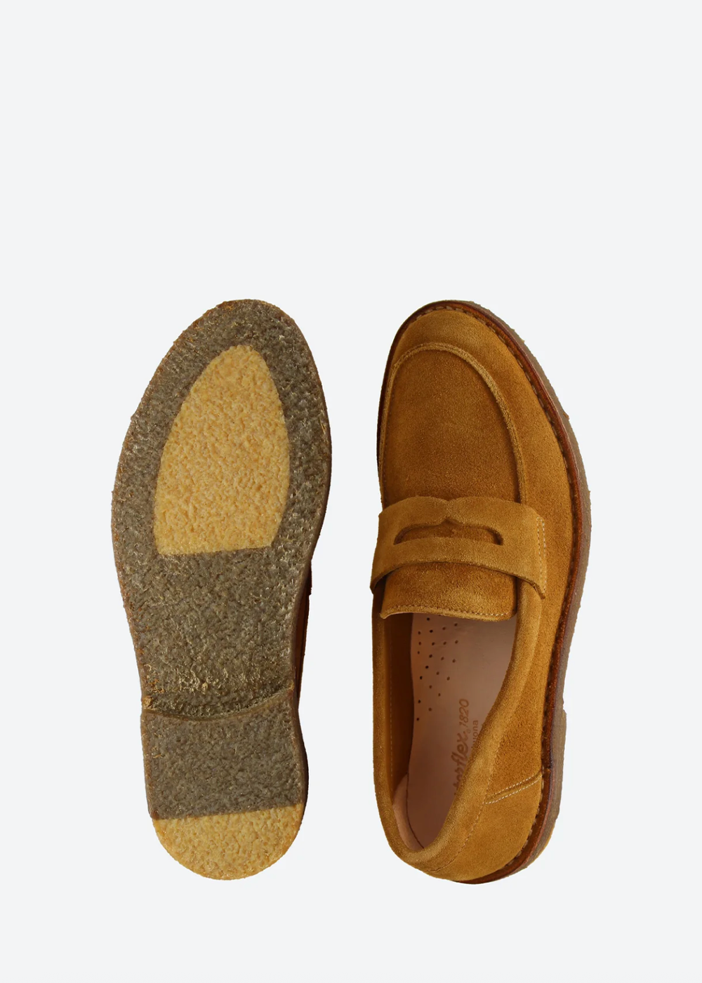 Saddleflex Suede Loafer Shoes - Tan - Astorflex Canada - Danali